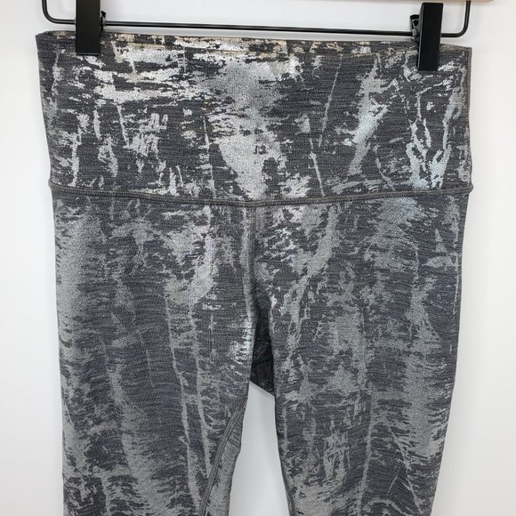 Lululemon Wunder Under Tight Legging 28” HR Sz 8 Crinkle Heather Brindle Foil - Picture 4 of 16
